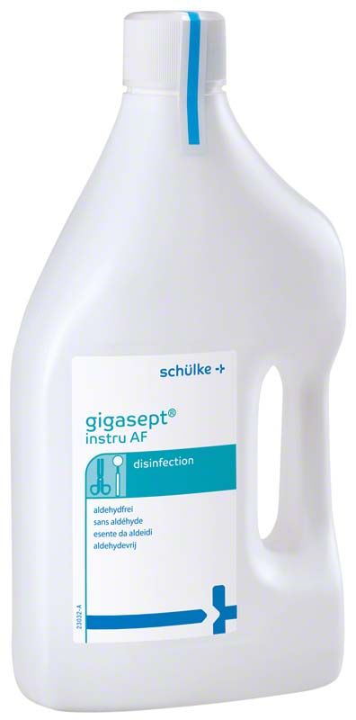 Gigasept Instru AF 2 Liter Flasche zur Instrumentendesinfektion.