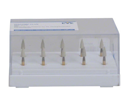 Hochglanz-Diamantpolierer EVE DIACOMP® plus, Minispitze DCP-W11f in Präsentationsbox.