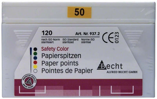 Image of Papierspitzen safety color Gr. 050 gelb 120er