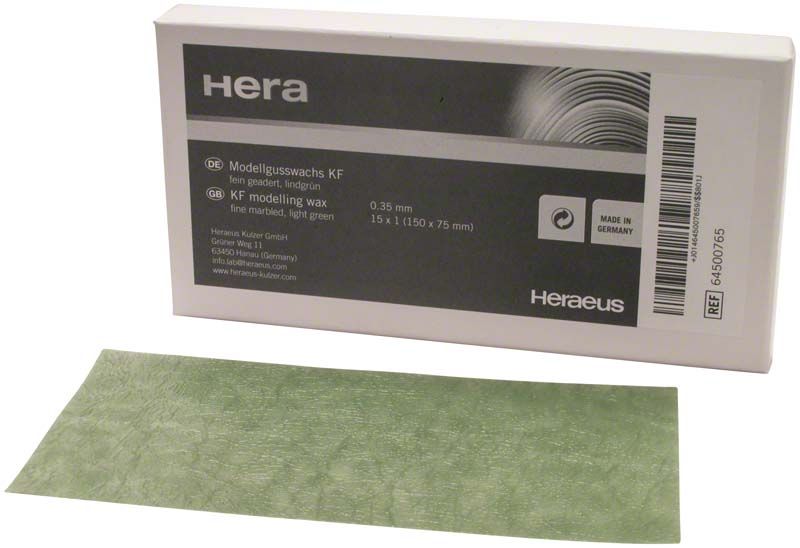 Modellierwachsplatte KF fein geadert, 0,35 mm, hellgrün.