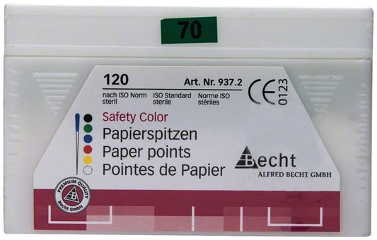 Image of Papierspitzen safety color Gr. 070 grün 120er