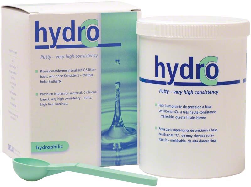 Hydro C Putty Eimer 5400ml mit Verpackung und grünem Messlöffel.