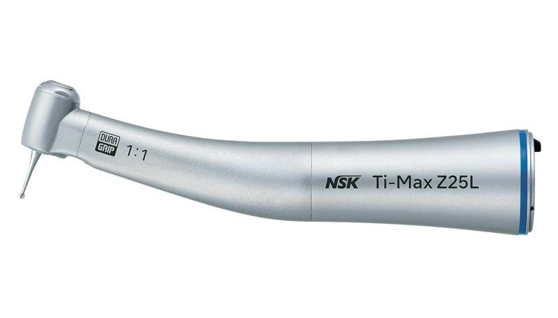 Ti-Max Z Winkelstück Typ Z25L in Silber mit Lichtfunktion.