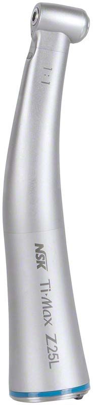 Ti-Max Z Winkelstück Typ Z25L in Silber mit blauer Lichtfunktion.