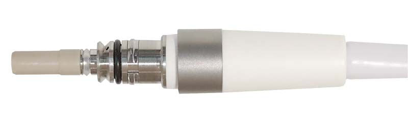 Ersatzschlauch für AIRFLOW Master® Dentalgeräte, Detailansicht des Handstückanschlusses.