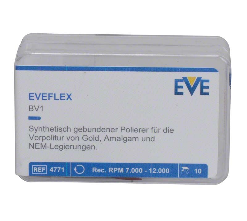 EVEFLEX Polierer Packung mit 10 Stück, mittel, für Zahntechnik.