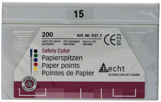 Image of Papierspitzen safety color Gr. 015 weiß 200er