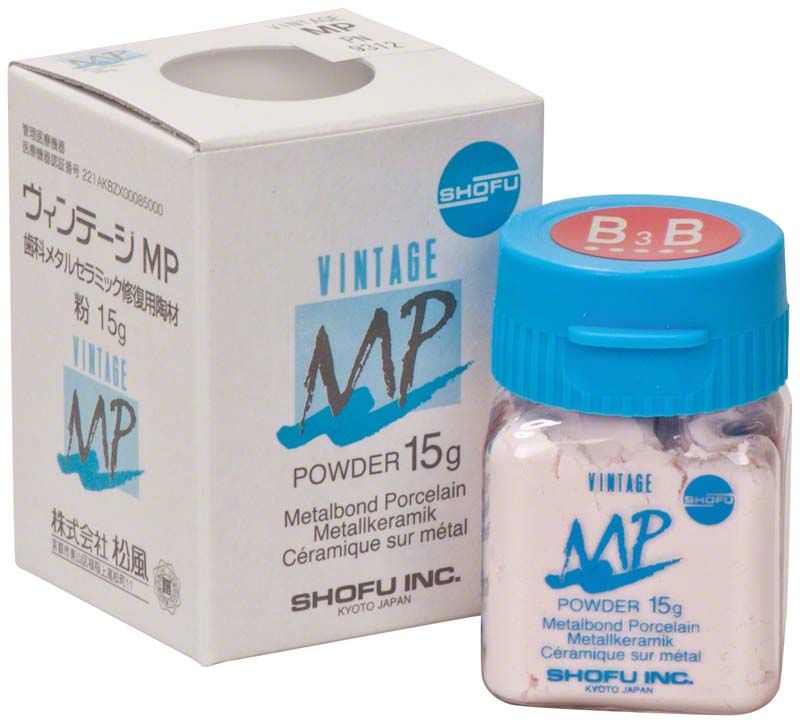 Vintage MP Dentin 15g B3B Metallkeramikpulver in Originalverpackung