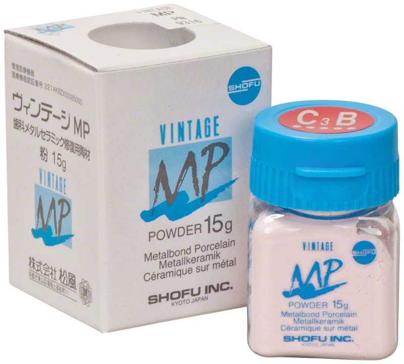 Dentinpulver VINTAGE MP 15g C3B in Originalverpackung von Shofu.