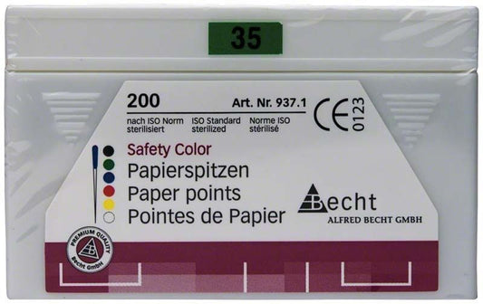 Image of Papierspitzen safety color Gr. 035 grün 200er