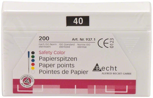 Image of Papierspitzen safety color Gr. 040 schwarz 200er