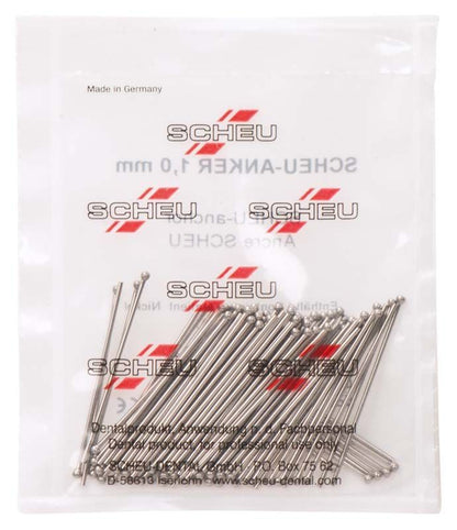 SCHEU-Anker aus Edelstahl in Originalverpackung mit 100 Stück.