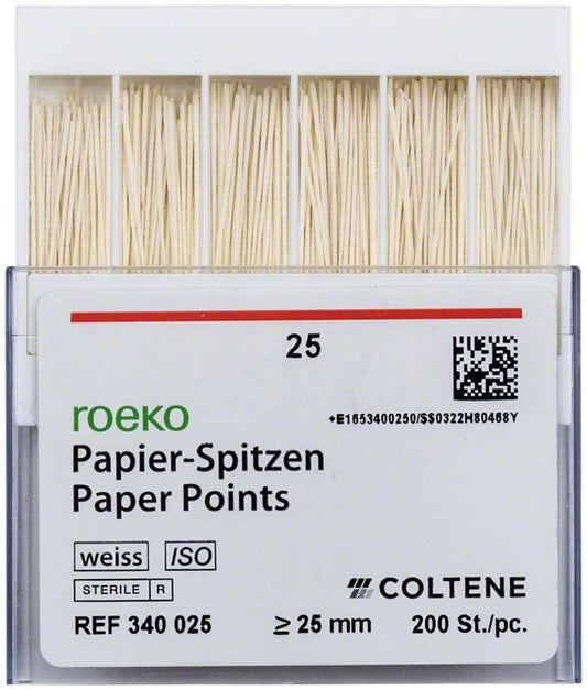 Image of ROEKO Papierspitzen weiss Normalpackung Gr. 025