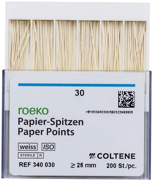 Image of ROEKO Papierspitzen weiss Normalpackung Gr. 030
