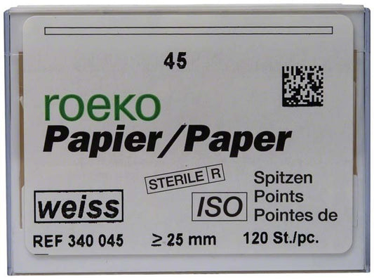 Image of ROEKO Papierspitzen weiss Normalpackung Gr. 045