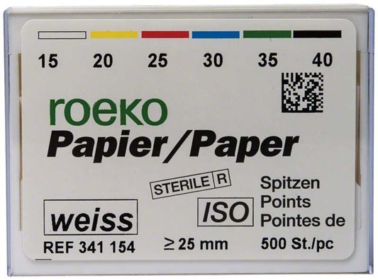 Image of ROEKO Papierspitzen weiss Vorratspackung Gr. 015-040