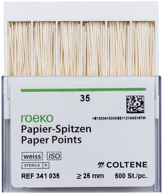 Roeko Papierspitzen weiß Vorratspackung, Größe 035, 500 Stück.
