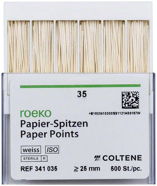 Image of ROEKO Papierspitzen weiss Vorratspackung Gr. 035