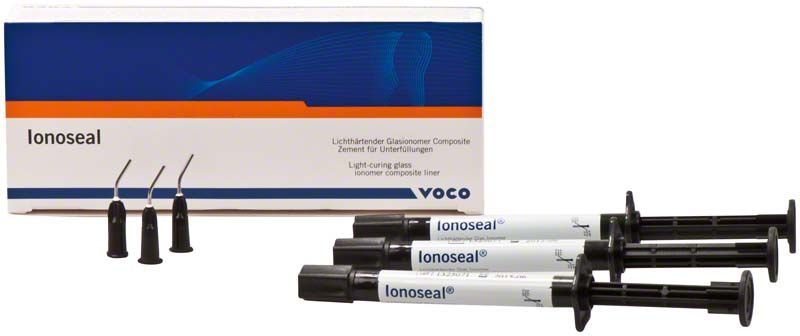 Ionoseal Spritzen mit NDT-Technologie und Verpackung von Voco.