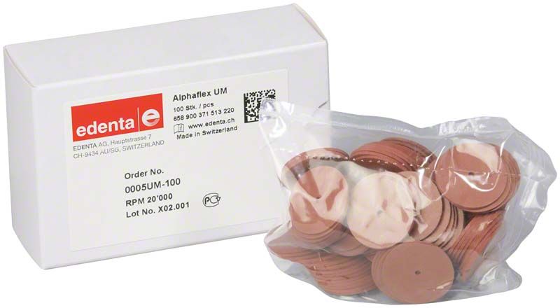 Alphaflex Polierer braun unmontiert in 100er Verpackung.