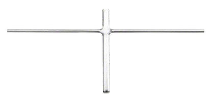 Edelstahl-KFO-Klammer Ø 0,9mm mit elastischem Klammerkreuz.