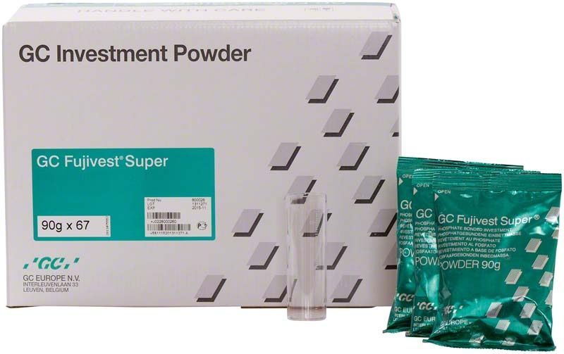 Großpackung GC Fujivest® Super Pulver mit mehreren 90g Beuteln.