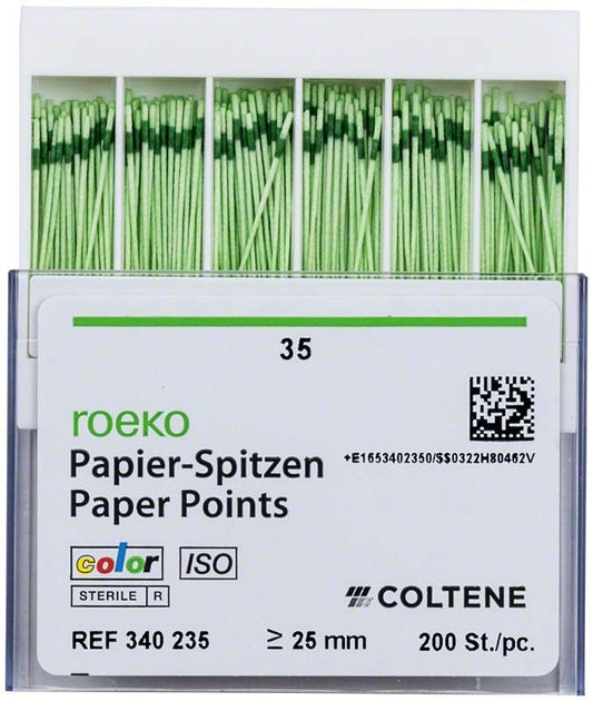 Image of ROEKO Papierspitzen color Normalpackung Gr. 035 grün
