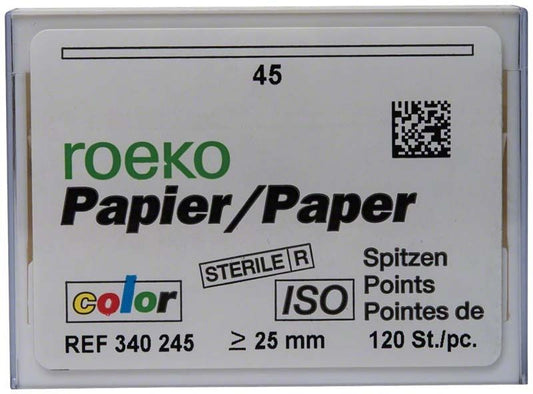 Image of ROEKO Papierspitzen color Normalpackung Gr. 045 weiß