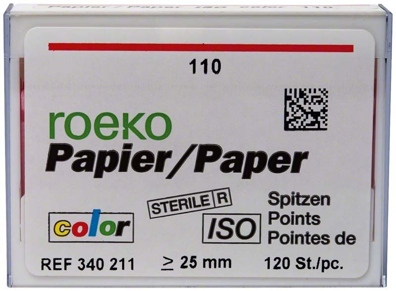 ROEKO Papierspitzen Gr. 110 in roter Verpackung, 120 Stück.
