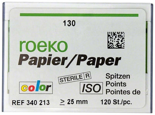 Image of ROEKO Papierspitzen color Normalpackung Gr. 130 grün