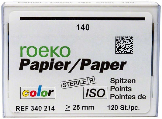 Image of ROEKO Papierspitzen color Normalpackung Gr. 140 schwarz