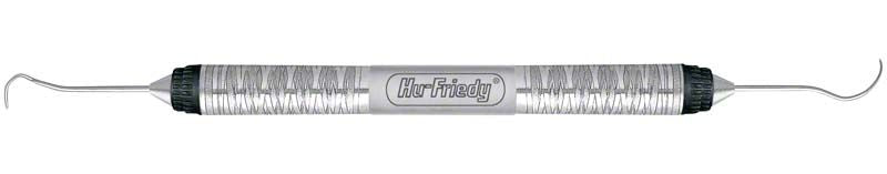 Doppelendige Sonden Griff 7 - Figur 3CH Kuhhorn, Edelstahlinstrument.