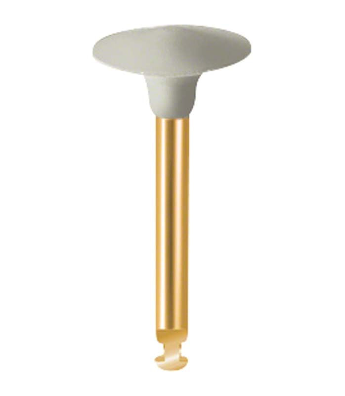 Zahnpolierer EVE DIACOMP® plus Hochglanz mit goldfarbenem Schaft.