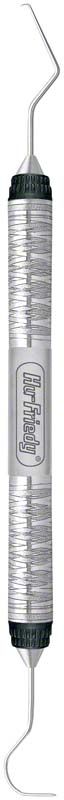 Doppelendige zahnmedizinische Sonde Griff 7 mit Figur TU17/23 Wilkins/Tufts.