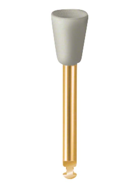 Hochglanz-Polierkelch EVE DIACOMP® plus mit goldenem Schaft.