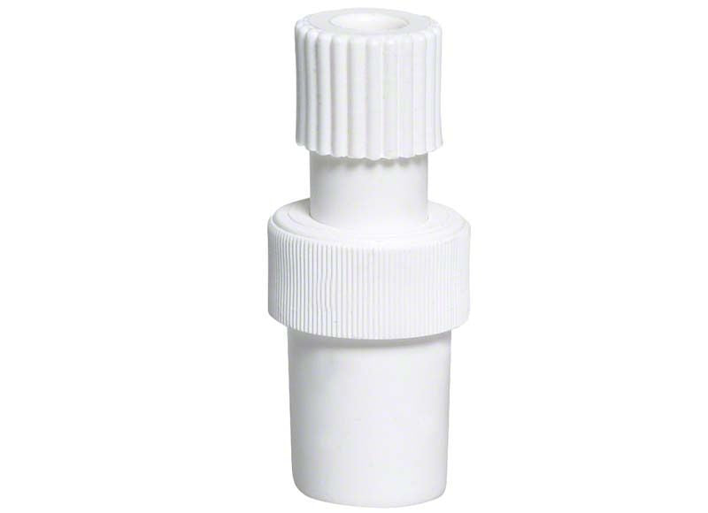 Surgitip Doppeladapter für dentale Absaugkanülen in weißer Farbe.