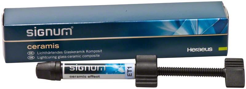 Signum® ceramis effect ET1, transparenter Glaskeramik-Komposit in Spritze.