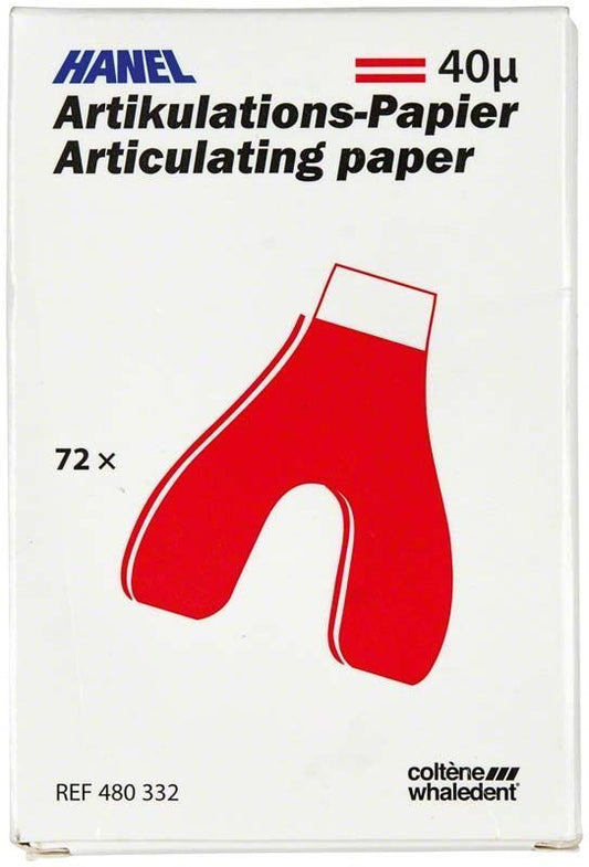 Image of HANEL Artikulationspapier U-förmig 40µ rot