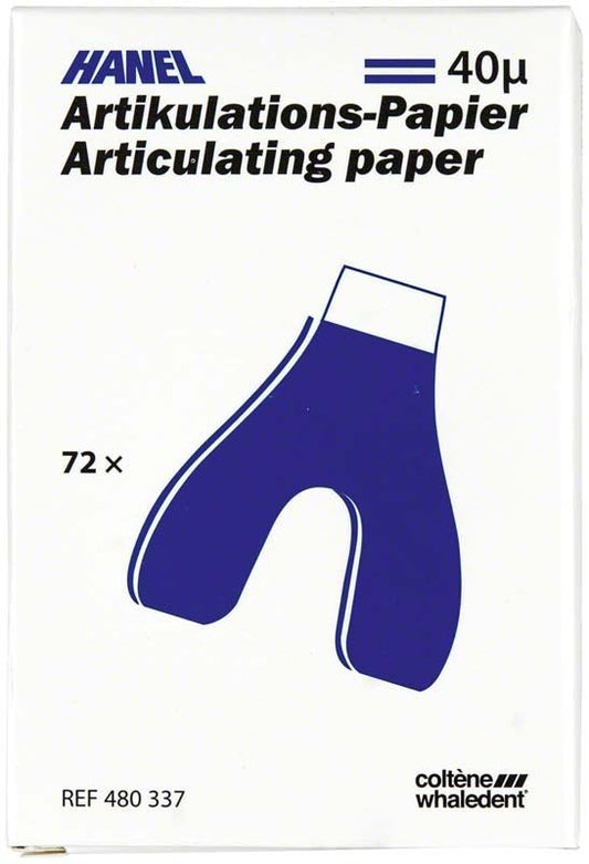 Image of HANEL Artikulationspapier U-förmig 40µ blau