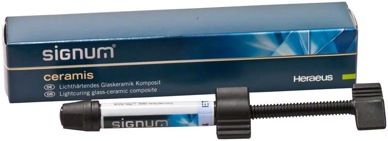 Signum® ceramis effect ET4, Licht härtendes Glaskeramik-Komposit in Spritze.
