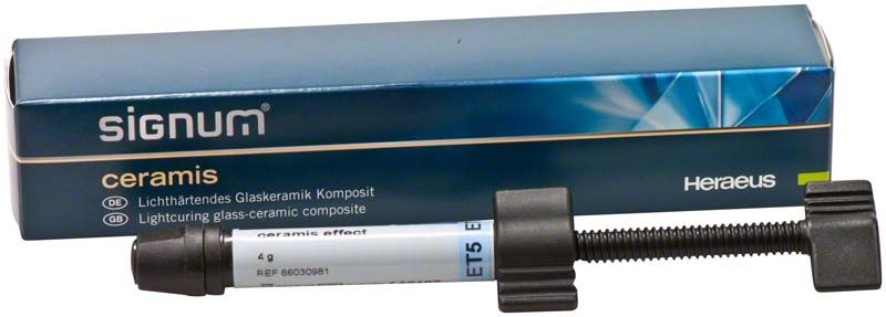 Signum® ceramis effect ET5, lichthärtendes Glaskeramik Komposit in Spritze.