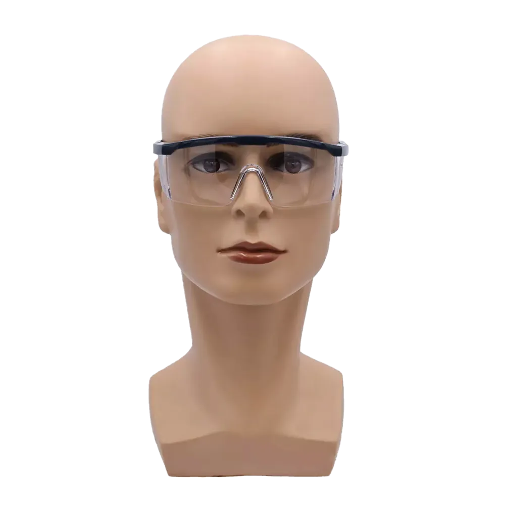 Schutzbrille Scratch auf einem Kopfmodell präsentiert.