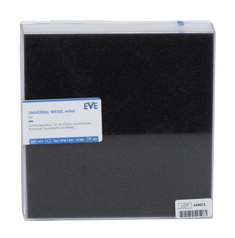 EVE UNIVERSAL Silikonpolierer, montiert, für Dentalbedarf in Verpackung.