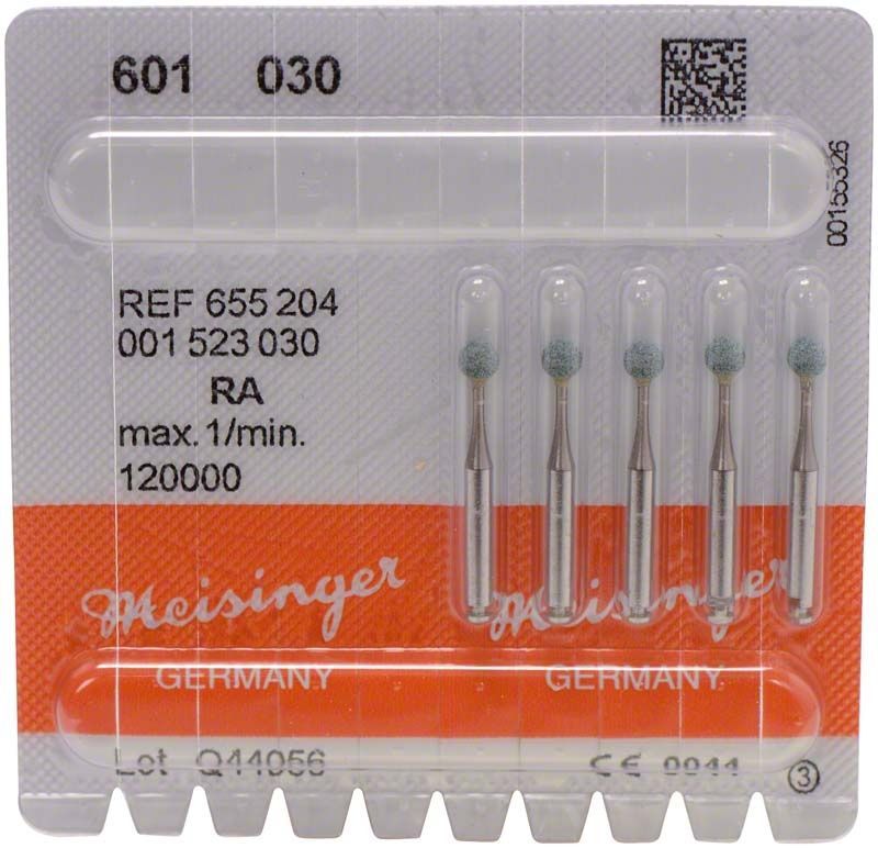 Schleifer grün medium W 601 030 in Blisterverpackung mit fünf Schleifern.