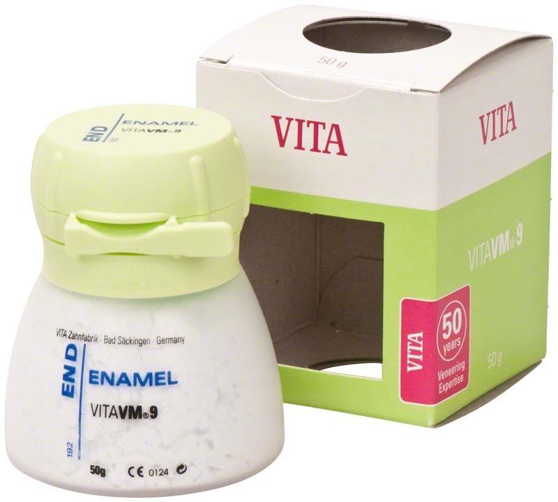 Keramikpulver VITA VM9 Enamel END 50g mit Verpackung.