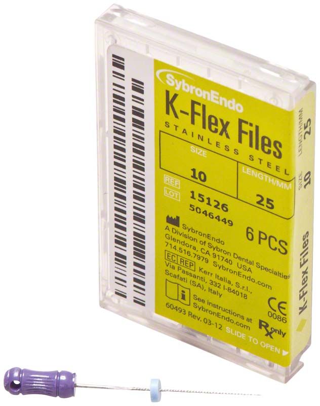 K-Flex Feilen 25mm ISO 010 lila in Verpackung mit lila Griff.