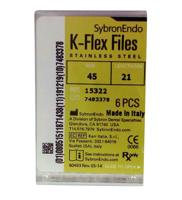 K-Flex Feilen 21mm ISO 045 in Verpackung, 6 Stück.