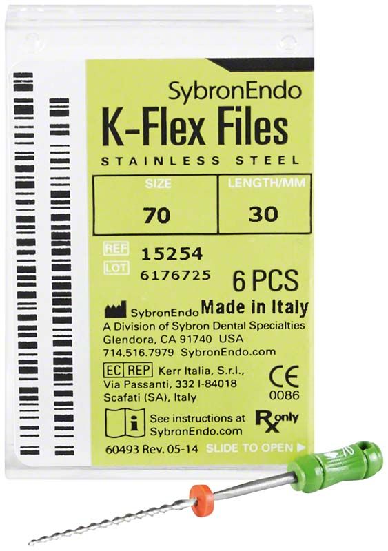 K-Flex Feilen 30mm ISO 070 in grüner Farbe, 6 Stück Packung.