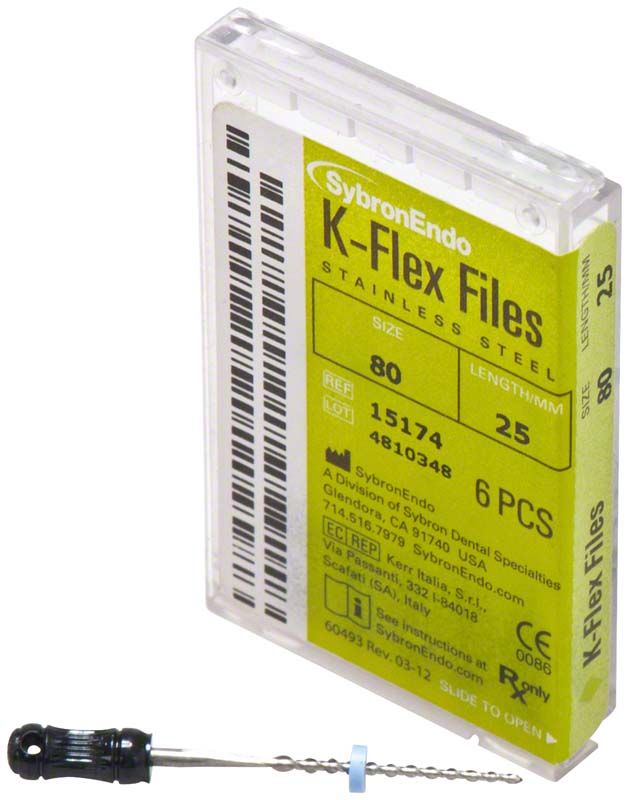K-Flex Feilen 25mm ISO 080 in Kunststoffverpackung mit 6 Stück.