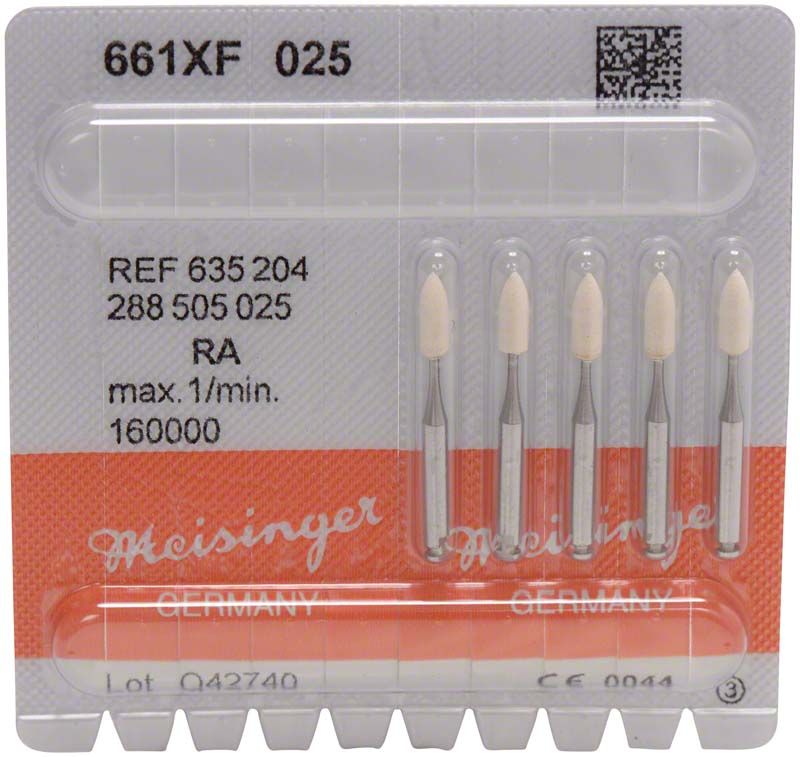 Arkansas Steine extrafein W 661 XF 025 in Blisterverpackung für dentalen Gebrauch